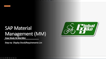 SAP Material Management | Step 04: Display Stock/Requirements List | Windows