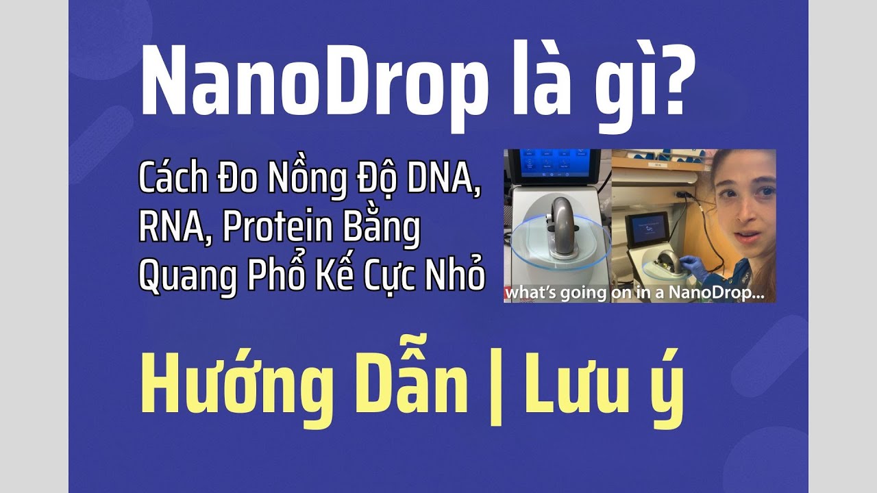 NanoDrop là gì? Cách Đo Nồng Độ DNA, RNA, Protein Bằng Quang Phổ Kế Cực Nhỏ | Hướng Dẫn & Lưu Ý