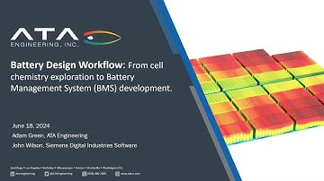 Battery Design Workflow using Siemens Simcenter Simulation Tools