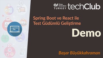 Spring Boot ve React ile Test Güdümlü Geliştirme - 1 | Demo