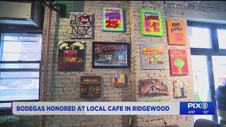 NYC bodegas honored in art show at cafe in Queens