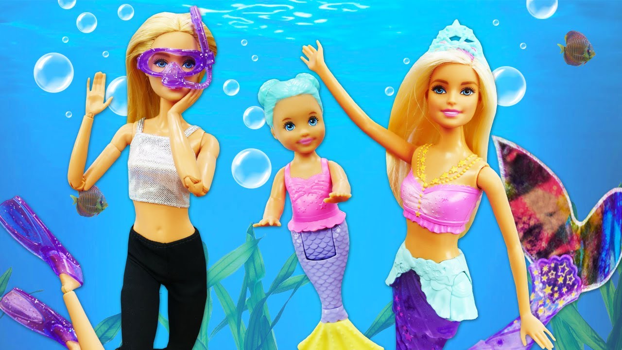 rescate fuego Sala El Castillo mágico de las sirenas en el mar. Barbie Sirena en español.  Vídeos para niñas - YouTube