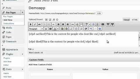 Creating A Facebook Fanpage Using Facebook iFrames Made Ez Wordpress Plugin