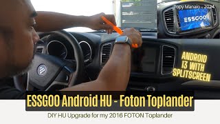 ESSGOO Android HU for FOTON Toplander