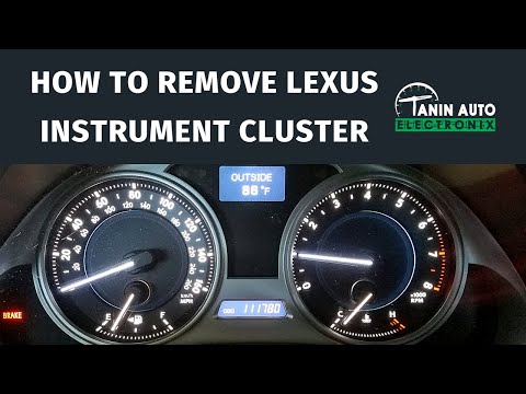 Remove 2006-2008 Lexus IS250 IS350 IS-F Instrument Cluster for Gauge Needle Light Repair | TAE