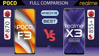 POCO F3 VS REALME X3 SuperZoom Full Comparison | Which One is Best