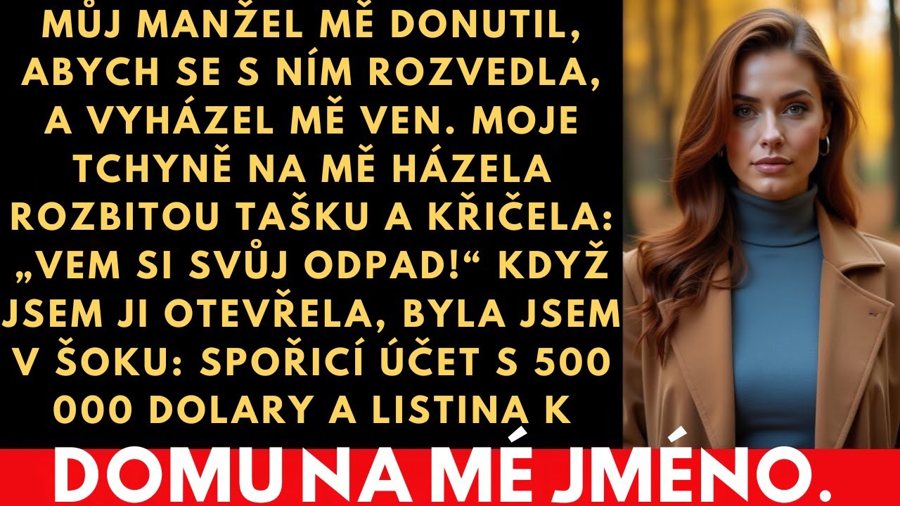 Moje tchyně na mě hodila „tašku s odpadky“. Uvnitř jsem našla 500 000 $ a tajný dopis!