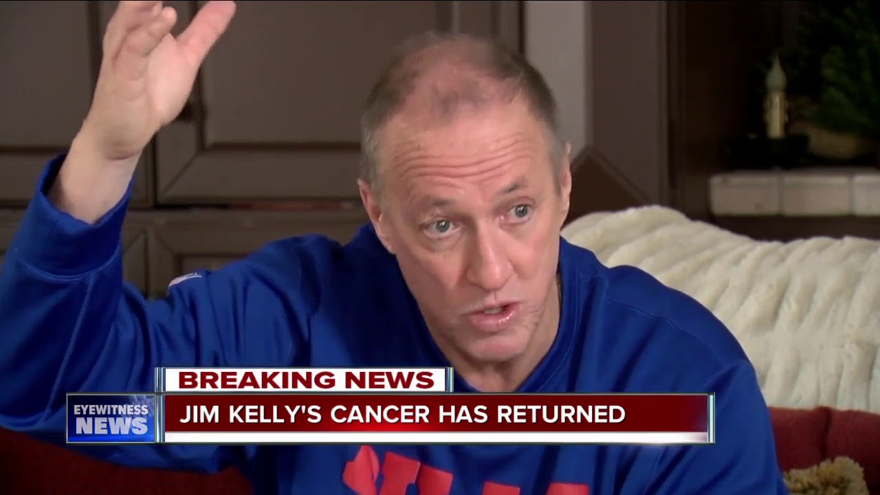 Jim Kelly says his cancer has returned