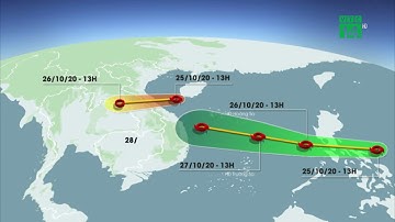 Bão số 8 suy yếu, bão số 9 mạnh lên hướng vào biển Đông | VTC14