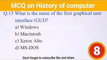 MCQ on history and generation of computers for competitive exams! computer gk questions!
