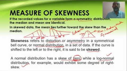 Measure of Skewness - Karl Pearson Method