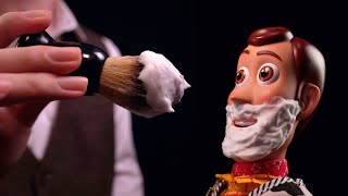 [ASMR]ウッディ床屋へ行く🤠 - Woody goes to the barbershop(No talking)