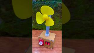 How to make a high speed Table Fan using Cardboard DC motor  shorts