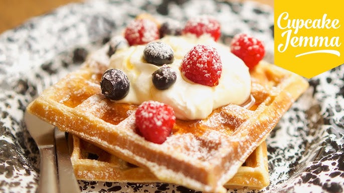 Homemade Belgian Waffles Recipe (Brussels Style) - Chef Billy Parisi