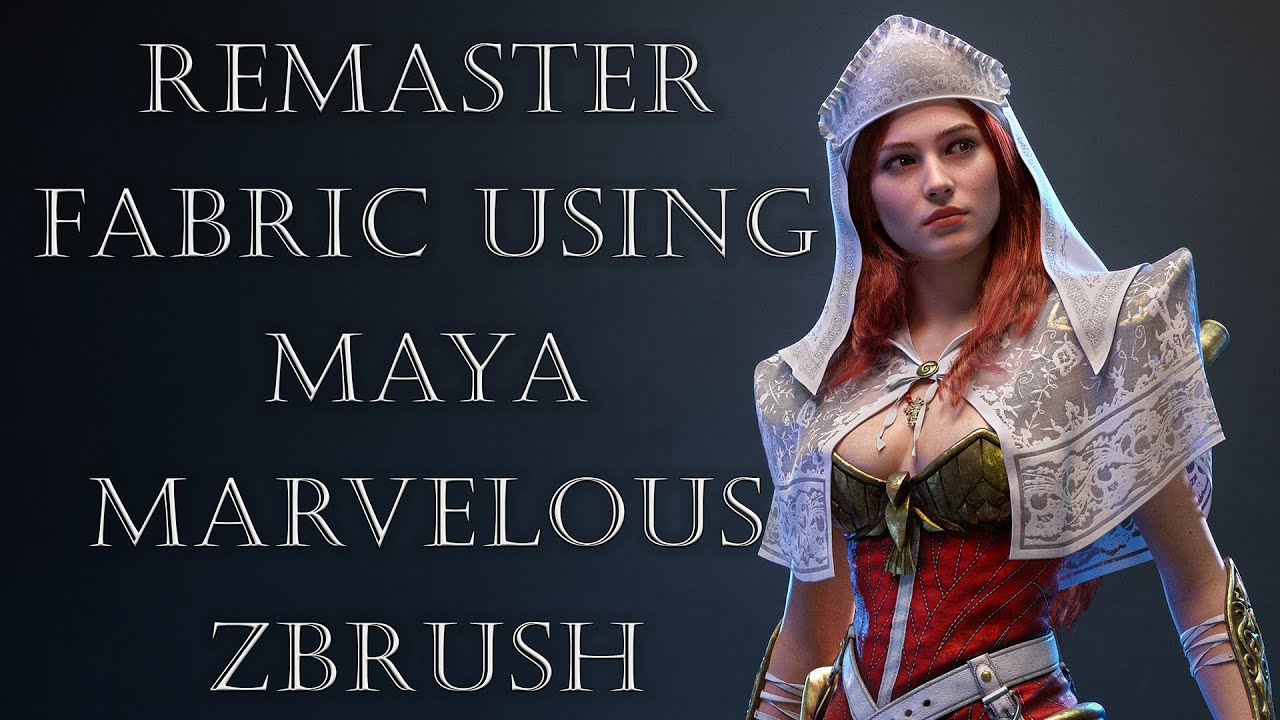 Cleric  - Remaster Fabric Using Maya, Marvelous & Zbrush