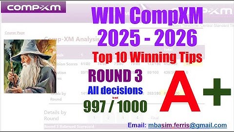 CompXM Guide to get Top Results 860 960 - CompXM ROUND 3 guide