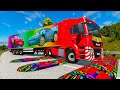 Trucks vs Upside Down Speed Bumps | BeamNG.DRIVE