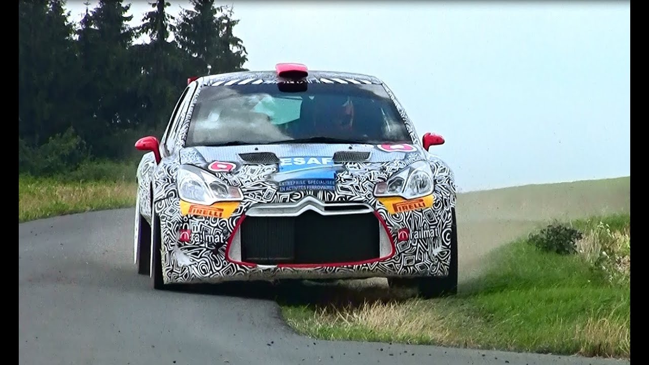 Robert Consani test before  Barum Czech rally Zlín