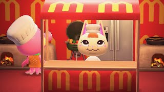 My Animal Crossing Villagers work at McDonald's for a Day..