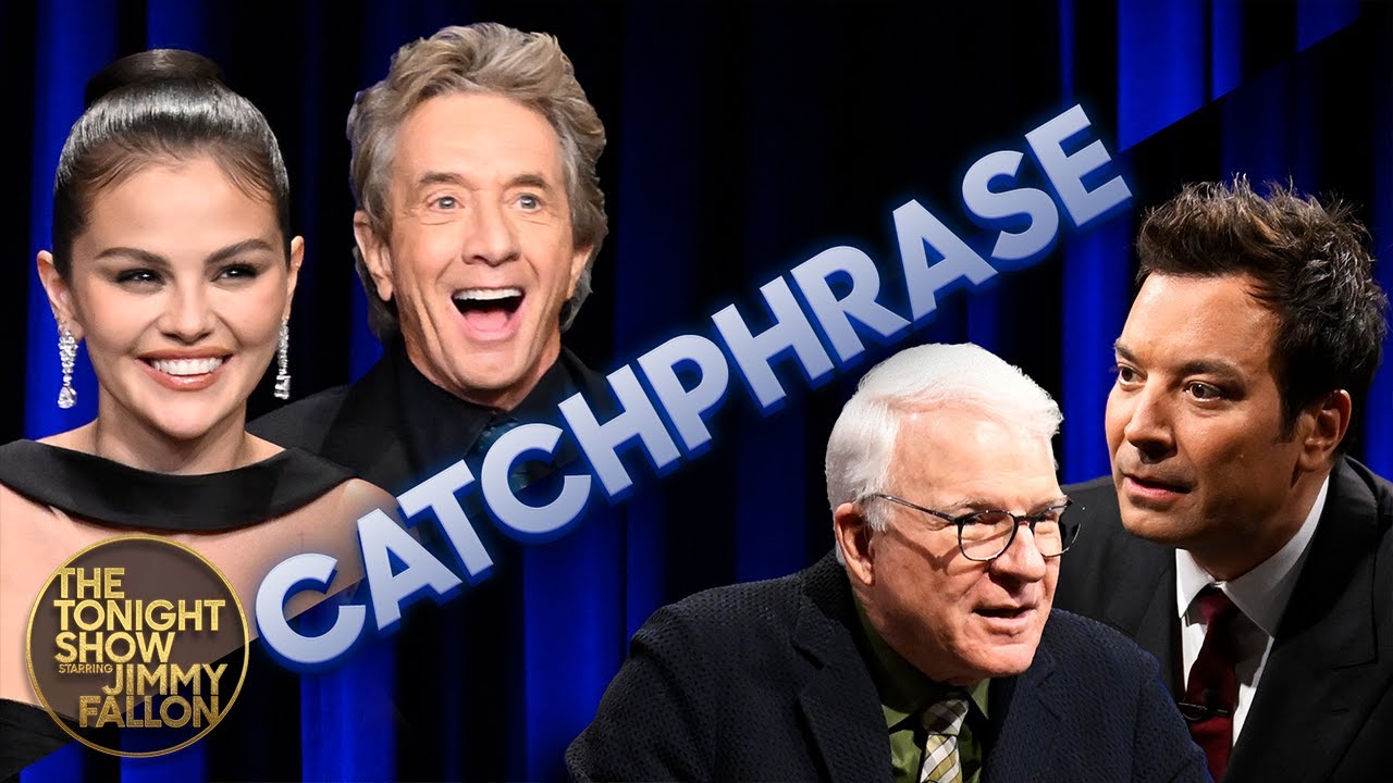 Catchphrase with Steve Martin, Martin Short and Selena Gomez | The Tonight Show