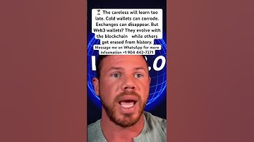 Do not hold your crypto on exchanges or cold wallet make sure you are holding them on Web3 #xrp