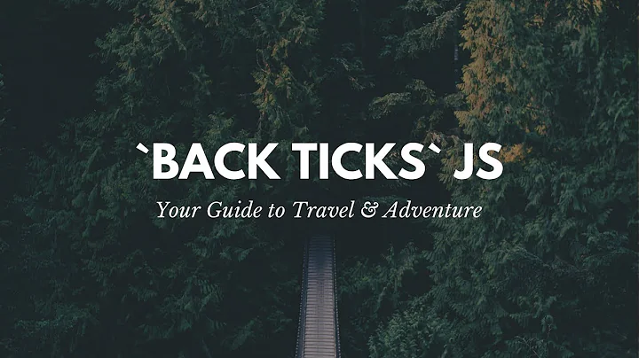 Javascript ES6 Back Ticks & Templating