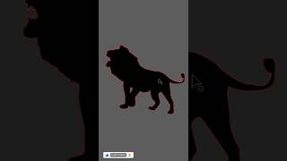 The Lion Changes Everything! 🦁🔥 | Silhouette Art #shorts #youtubeshorts