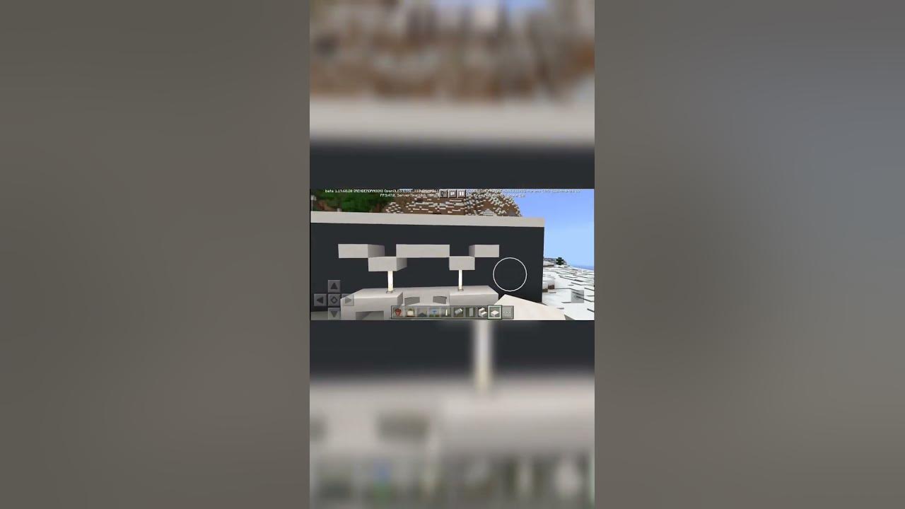minecraft-simple-modern-bed-design-shorts-youtube