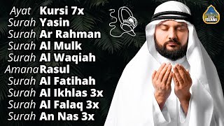 Peaceful Voice Ayat Kursi 7x, Surah Yasin, Ar Rahman, Waqiah, Al Mulk, Kahfi, Ikhlas, Falaq, An Nas