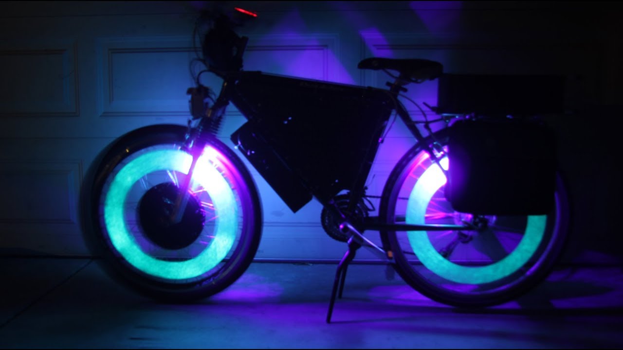 DIY Ebike S01E09 Troninspired glow in the dark wheels for your bike