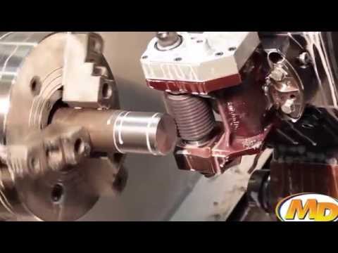 Gear Hobbing A Spline on a Live-Tool Lathe - video from MD Tooling