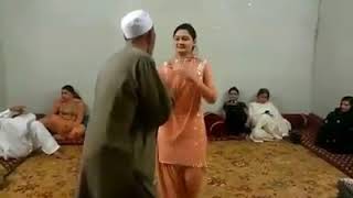 Pathan girl dance with old man