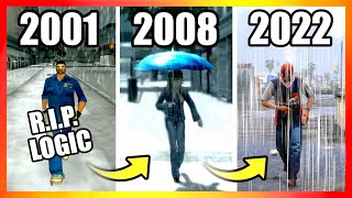 Evolution of RAIN LOGIC in GTA Games (2001-2022)