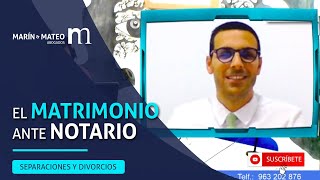 El MATRIMONIO ante NOTARIO