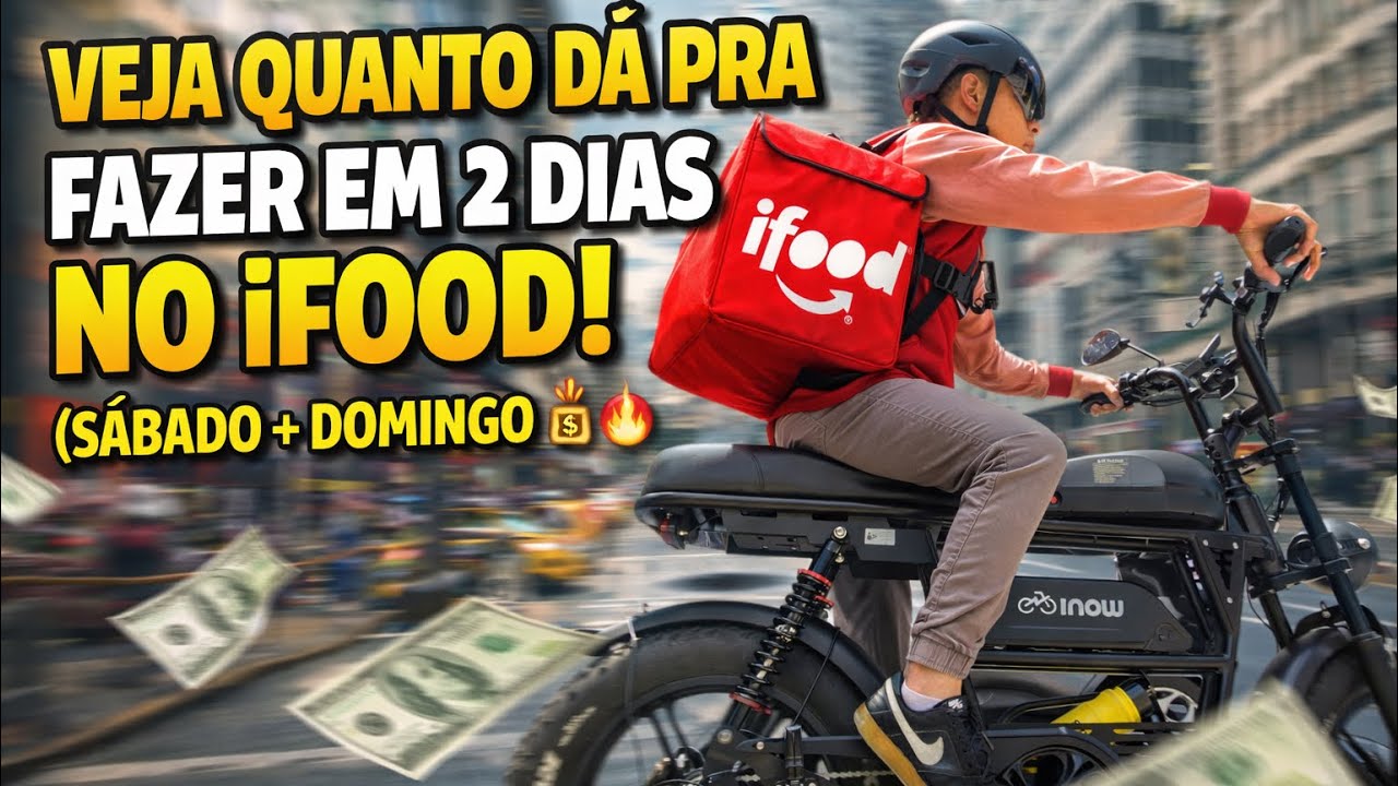 TRABALHEI SÁBADO E DOMINGO NO IFOOD / OLHA QUANTO FIZ! 😳