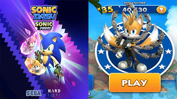 Sonic Dash - Tails Nine New Runner Unlocked - This Character Look Amazing - All Characters Unlocked