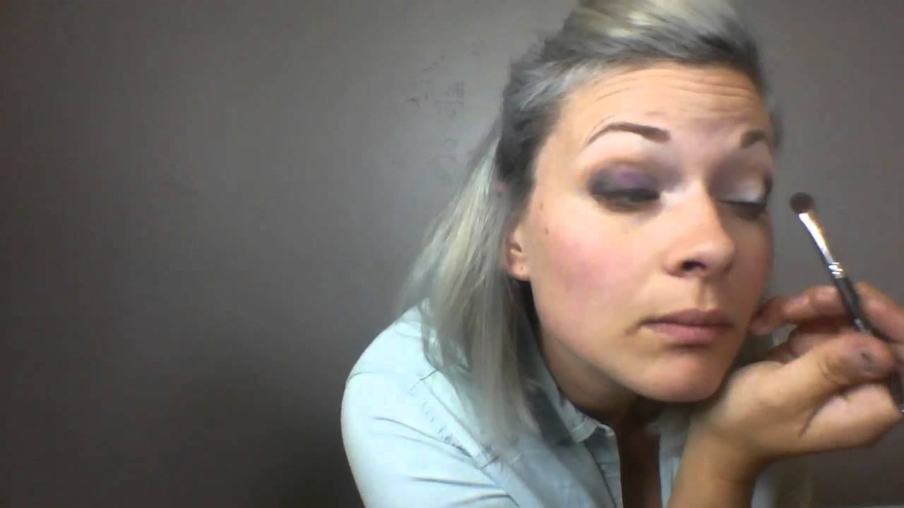 Younique Makeup {Purple Sparkly Eye} YouTube