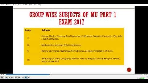 Magadh University  BA/BSC/BCOM Part 1 Exam Schedule 2017/ Dates