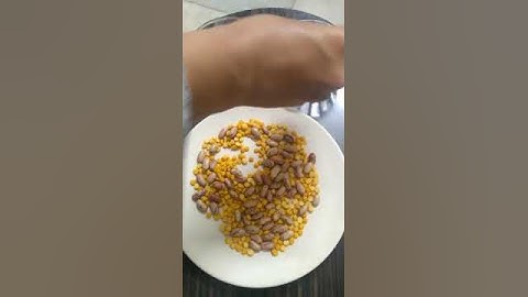 Video of sorting  kidney beans