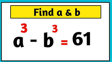 A Nice Math cubic Equation to solve | Solve for a & b #maths #olympiad
