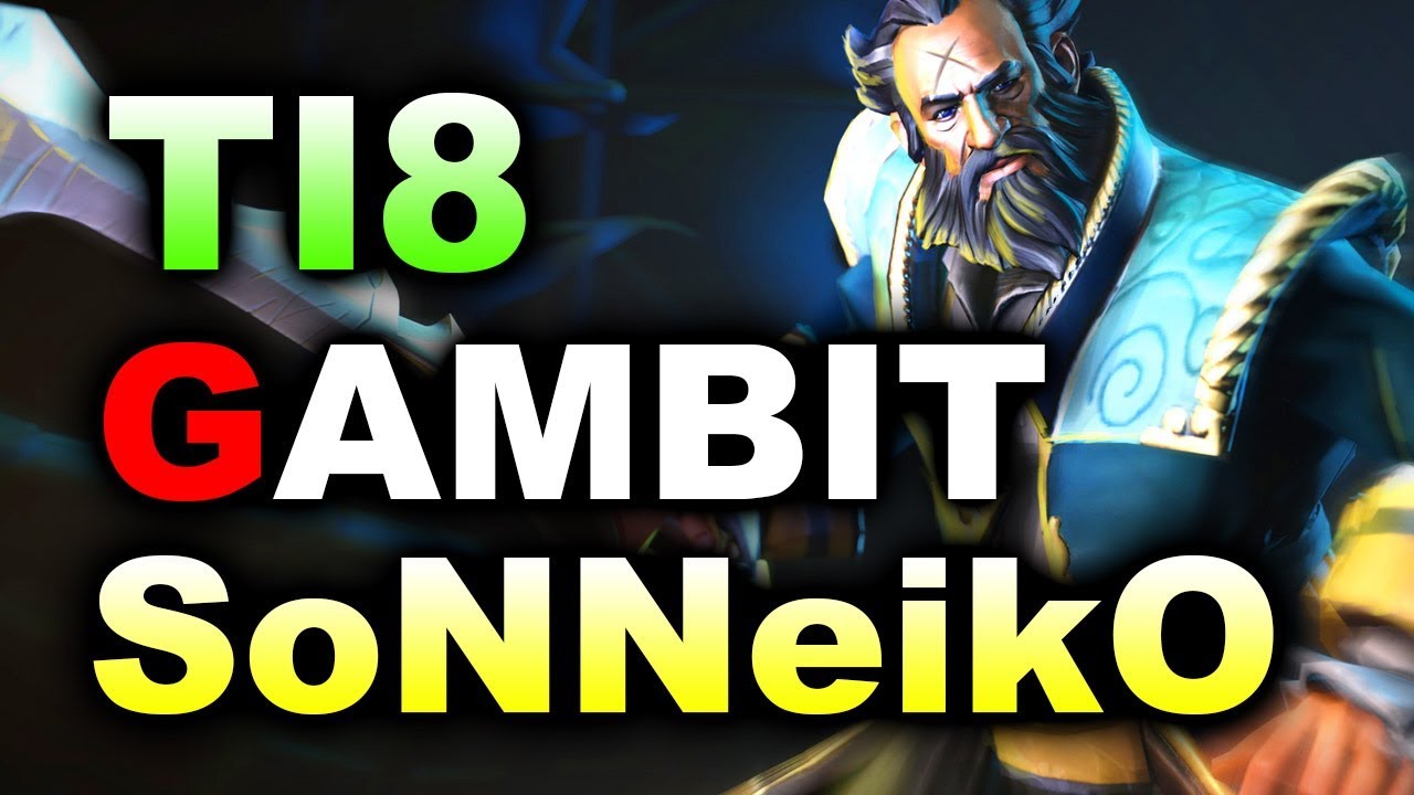 SoNNeikO Stack 20 Afk MIN vs GAMBIT - TI8 CIS Main Quals DOTA 2