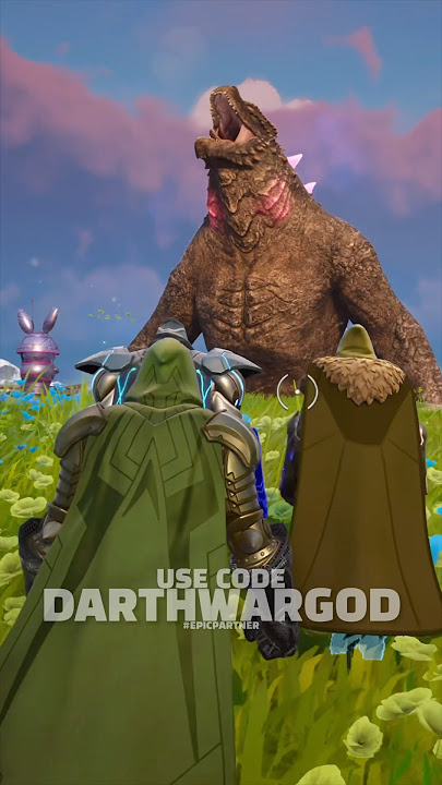 Dr Doom battles Godzilla! #marvel #drdoom #fortnite