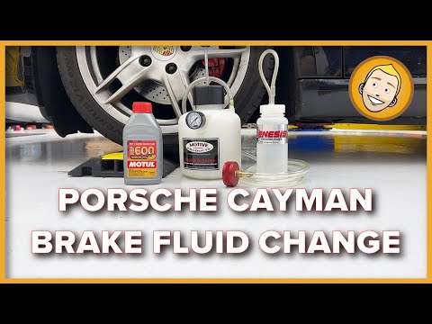 Porsche Cayman S 987 Brake Fluid Change DIY with Motive Pressure Bleeder