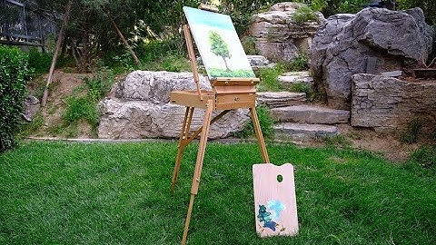 MEEDEN French Style Large Sketchbox Easel-Hold Canvas Art up to 34"!