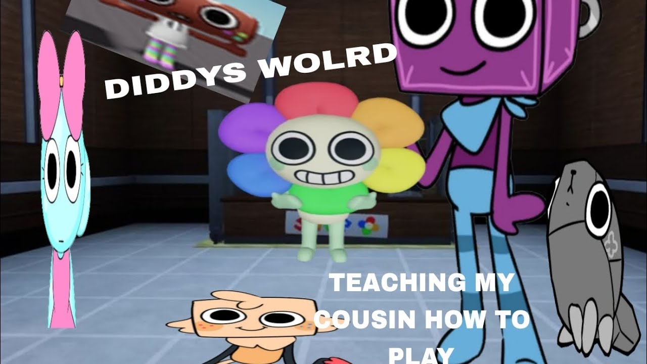 TEACHING MY COUSIN HOW TO PLAY DANDYS WORLD?!?!?!? - YouTube