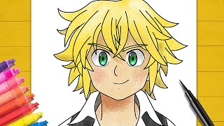 How to draw meliodas step by step easy - thptnganamst.edu.vn