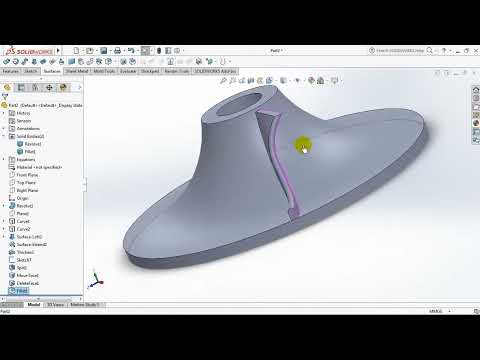 Draw an IMPELLER using the Revolved Boss & Lofted Surface command    SOLIDWORKS TUTORIAL