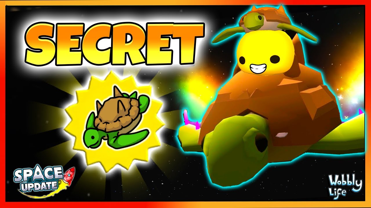 WOBBLY LIFE SPACE UPDATE SECRET: Weltraumschildkrötenhut freischalten! 🐢🚀