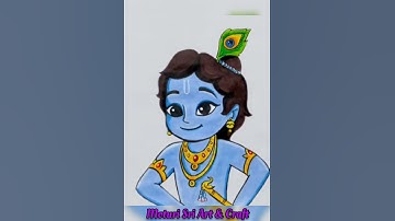 Little Krishna Drawing || Little Singham Krishna step by step Drawing || Krishna Drawing Easily.