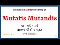 Mutatis mutandis meaning in marathi  mutatis mutandis   mutatis mutandis in marathi dict